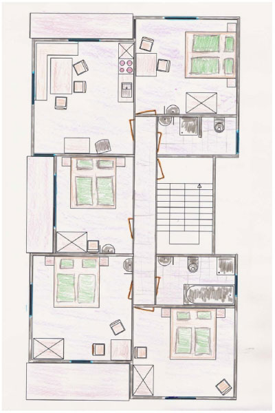 grundriss appartement kappl für 8 personen